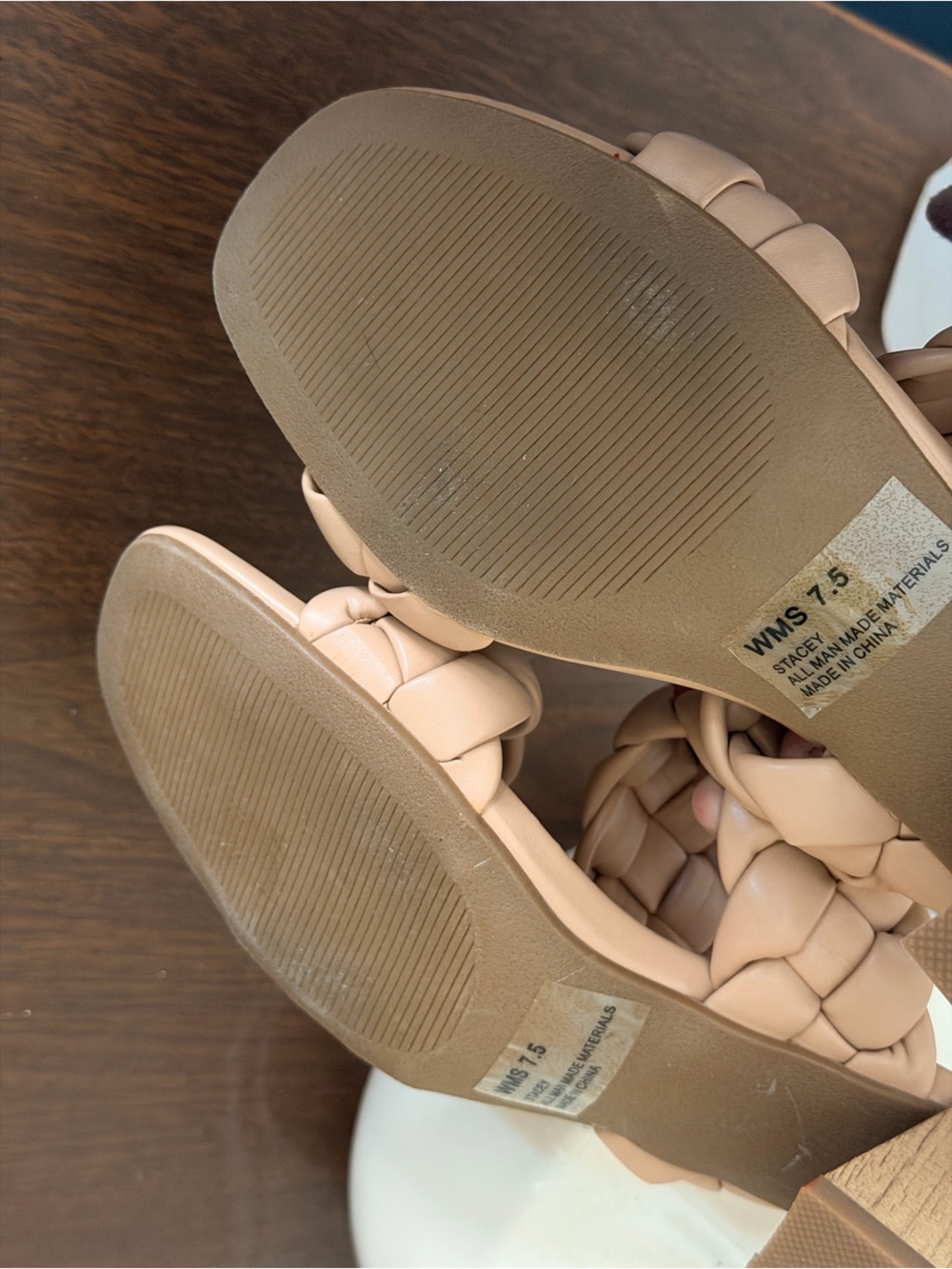 DV Dolce Vita Women's Stacey Braided Sandals in nude 7.5 natural nude color - Picture 13 of 13